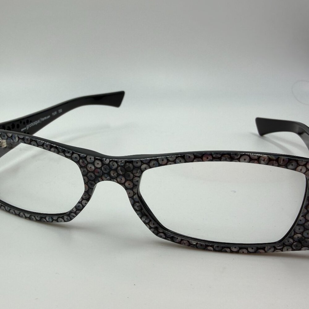 Grotesque Eyeglasses Frames  Yuri Model 150 Black Rectangle